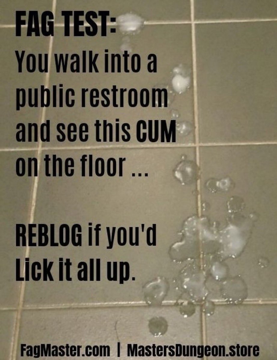 You freaks would be on all 4s right away.
Fucking nasty losers.