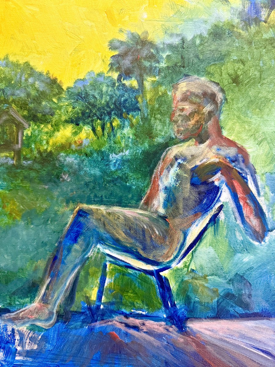 kevinclusive's tweet photo. A quick acrylic..

There really was no plan, no reference.. I started with a slap of yellow paint and this grew out of it 🤷🏽‍♂️ https://t.co/nzkXL8ETV1