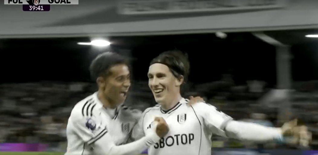 ⚽ | Goal : WILSON 
🅰️ | Assist : IWOBI 
⏱️ | 40 MIN

⚪ Fulham 2 — 1 Brentford 🐝

#FPL | #FPLCommunity | #FULBRE