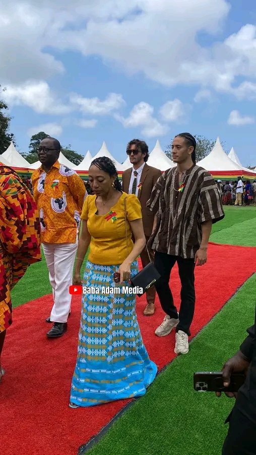Dr Kwame Nkrumah's grandson and his daughter at the Nkrumah Fest 2025🇬🇭🫶