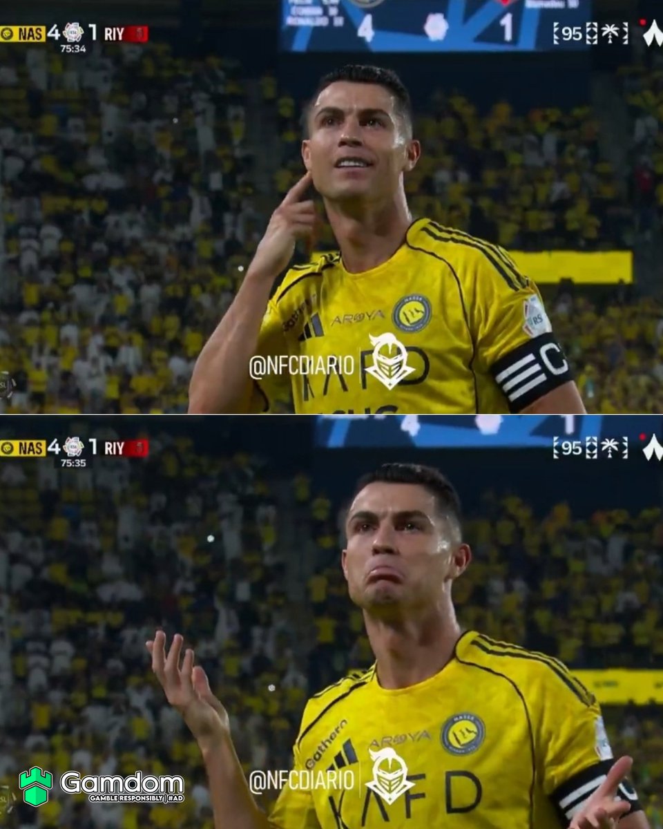 NoodleHairCR7's tweet photo. You don't chant Messi infront of Cristiano Ronaldo 😂 https://t.co/hDPVNj4OAb