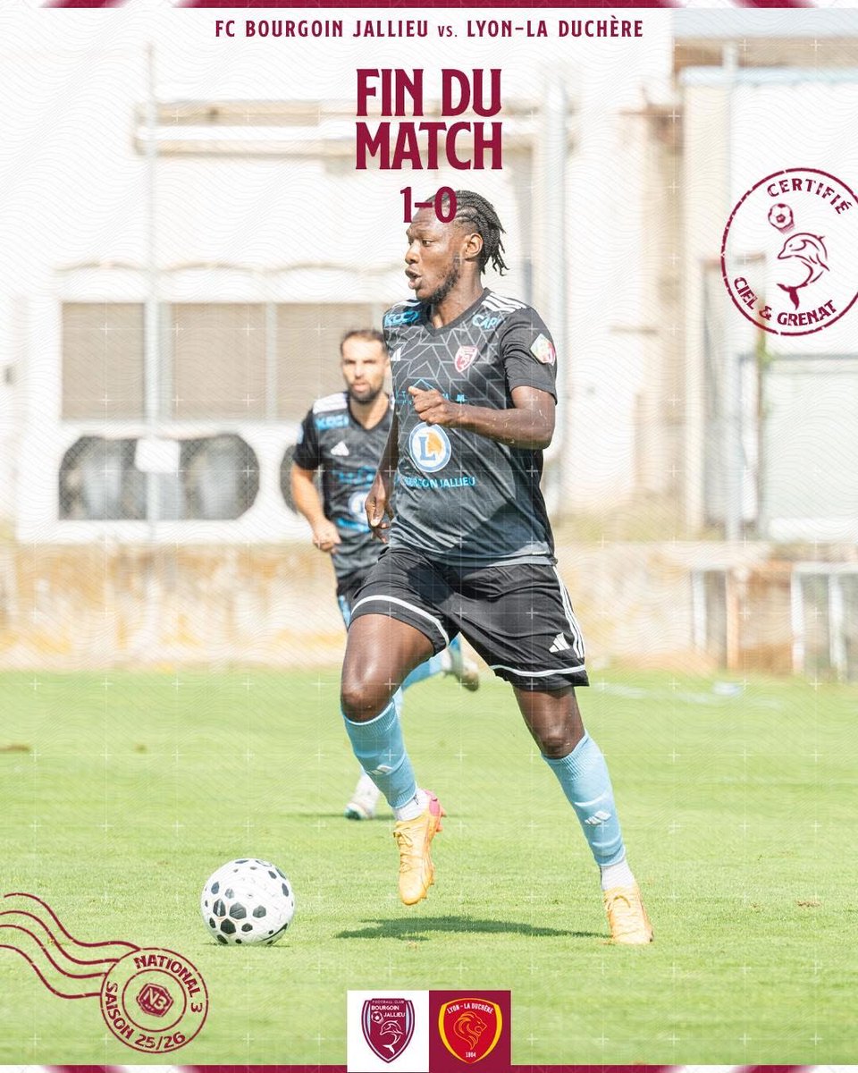 ✅ Deuxième à la maison réussie ! 🔥

🐬 Nos Berjalliens s’imposent grâce au but d’Idrissa BA ! 💪

FCBJ 1-0 LA DUCHERE

#GRANDIRENSEMBLE✍️