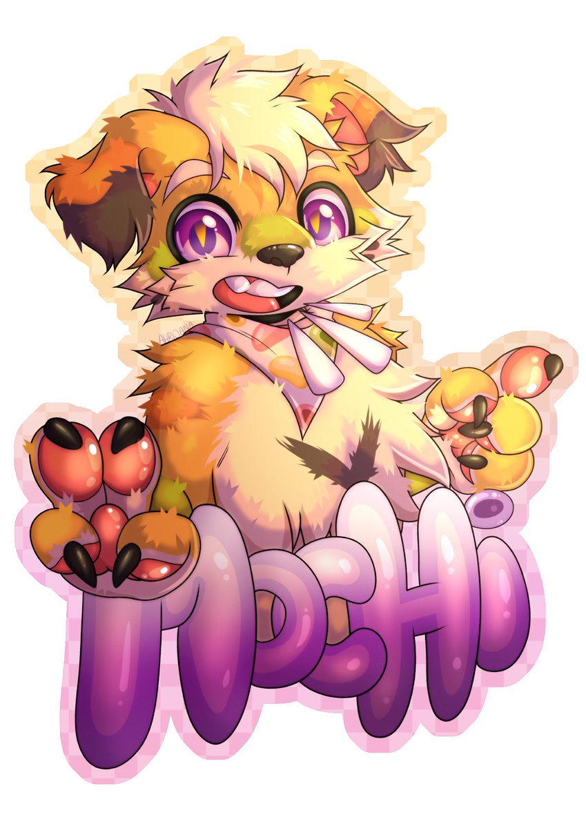 Finished half-body badge commission for <a href="/Gabilhondo1/">Gabilhondo</a> 💛💚