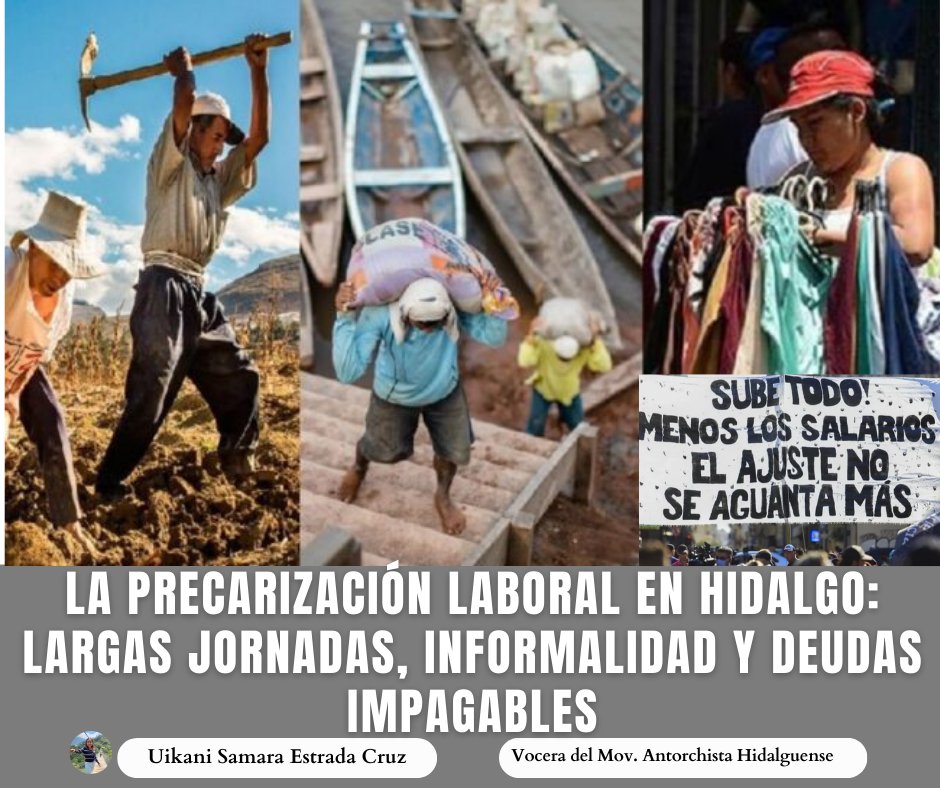✍️Te invito a leer mi opinión:
LA PRECARIZACIÓN LABORAL EN HIDALGO: LARGAS JORNADAS, INFORMALIDAD Y DEUDAS IMPAGABLES

Puedes leerla completa, aquí 👇🏼
facebook.com/share/p/1BJJGd…
