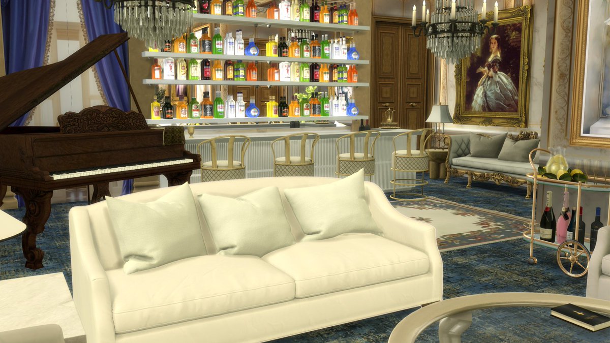 ROSS HOUSE - Formal Living room and Dining Room #Sims4 #Sims4Cc