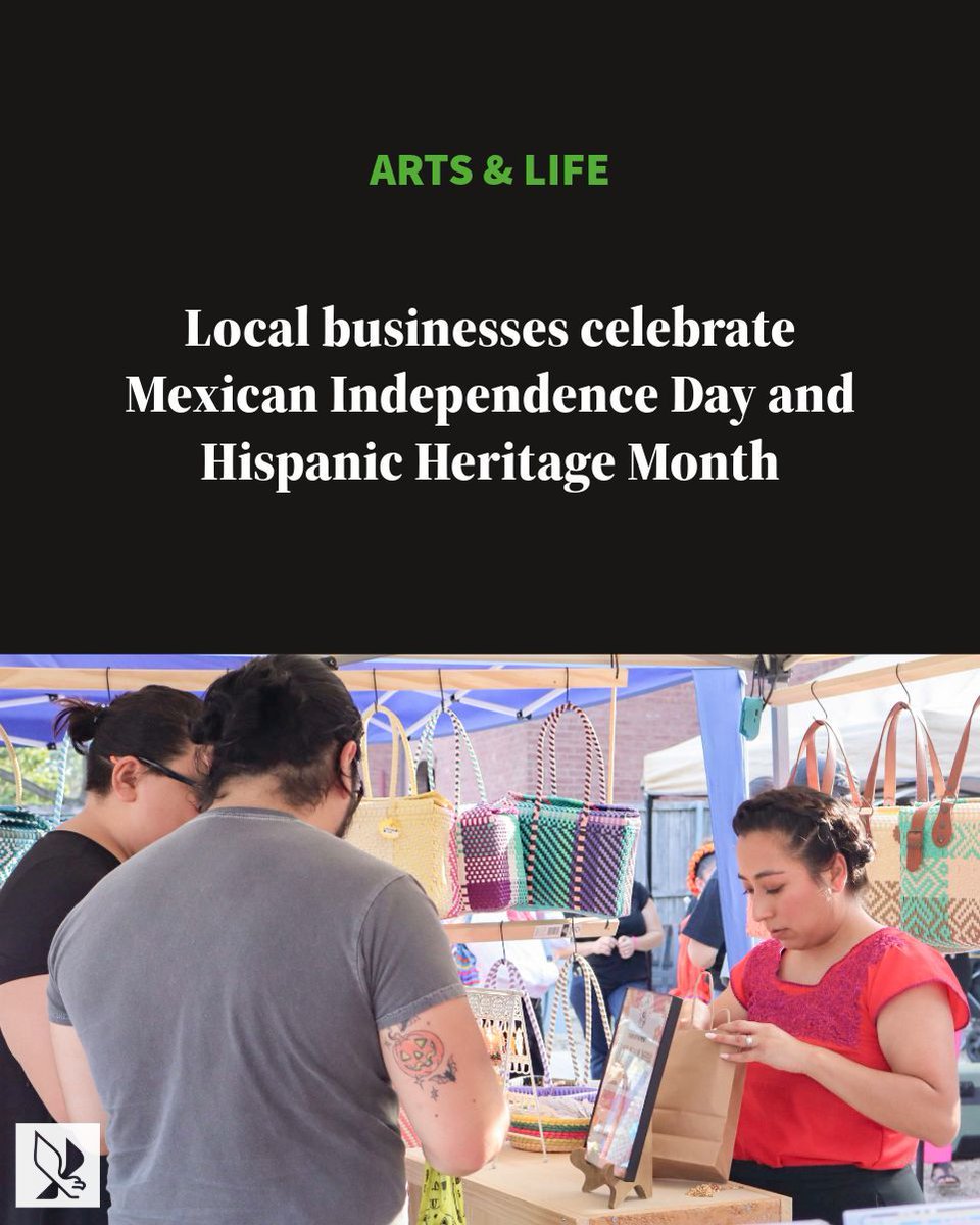 ARTS &amp; LIFE: Local businesses celebrate Mexican Independence Day and Hispanic Heritage Month 

📝: <a href="/scarbi2/">Sophia Carbajal</a> 
📸: Thomas Trevino 

Read more: buff.ly/3IiZRVf