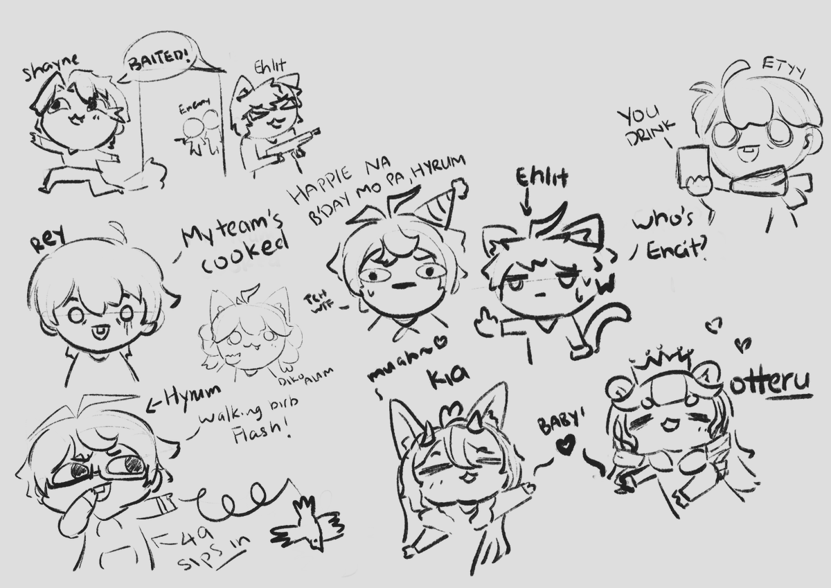 SainyakaNyomu's tweet photo. so... We had in house valo games and these are... Some moments doodled out e w e

#doodle  #inSAINdraws https://t.co/1VwC6BiEzu