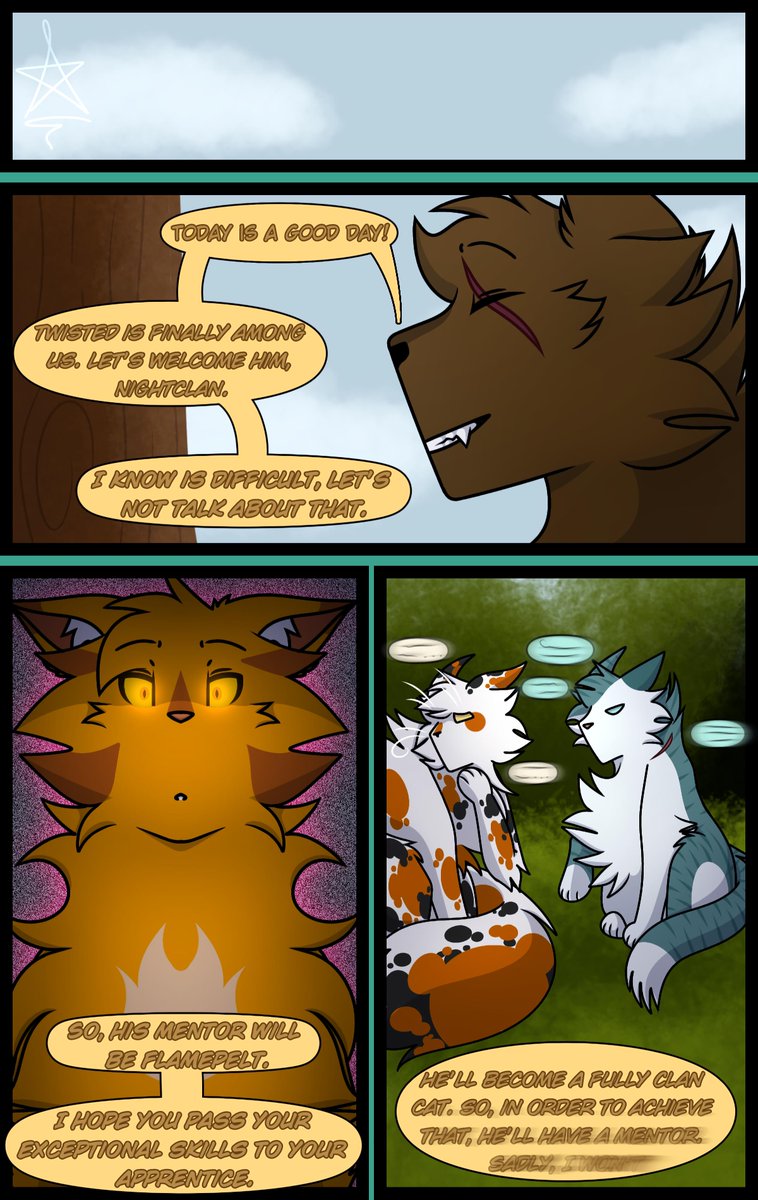 TFP_Comic's tweet photo. Page 36 (Chapter 2 Page 10)

Want to know more details of the pages and a better explanation on what's going on? Check out the pages on ComicFury: 
https://t.co/X0eouo9FkU https://t.co/rq6chvzbDS