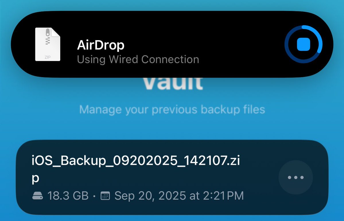 MrCreator1's tweet image. #BlinkBackup - You can Airdrop with a wired connection too! Especially if the files are over 1GB, 10GB, 100GB! 📲💿
In fact this is recommended for a more stable transfer and 5X faster speeds!