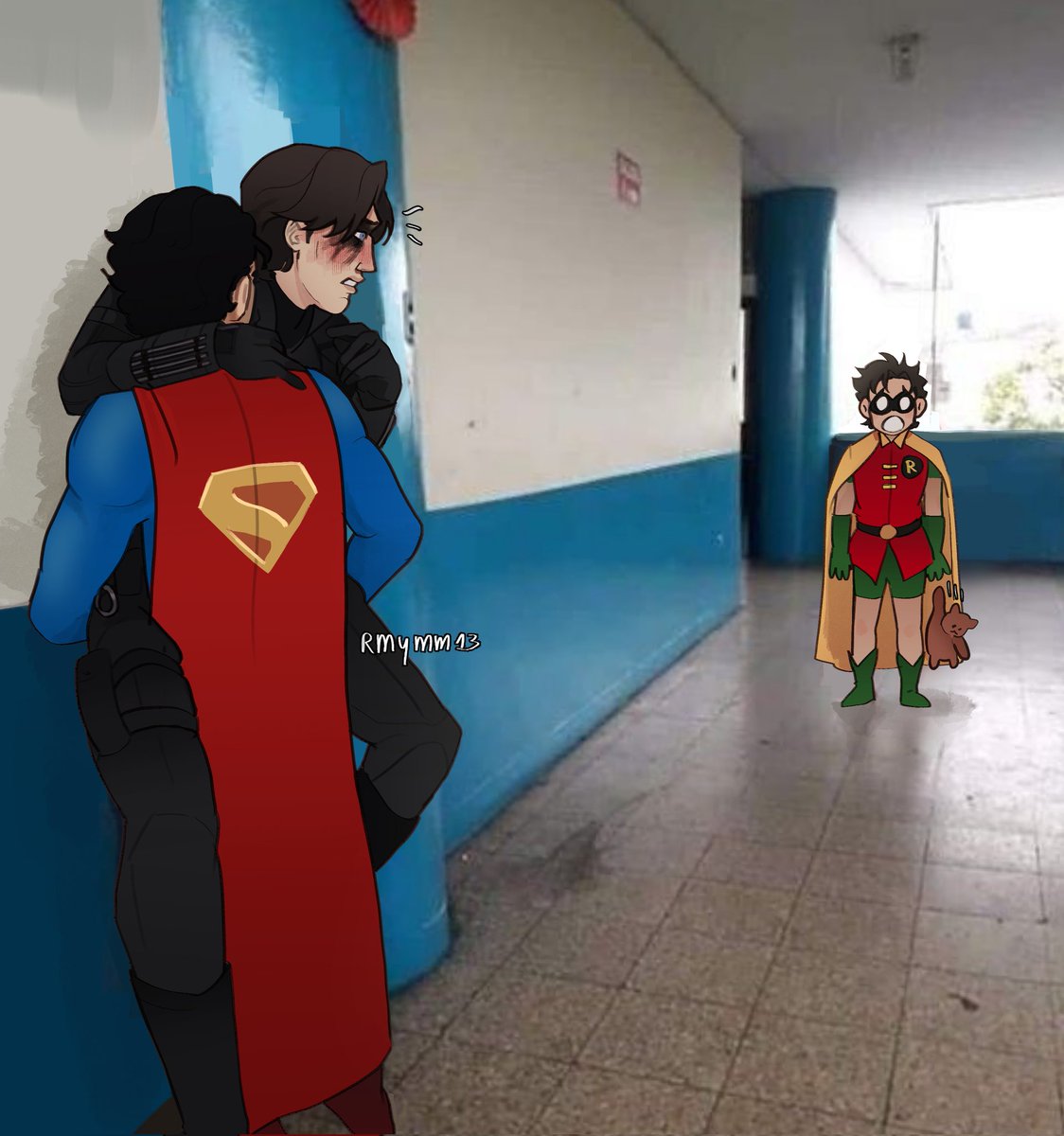 uh oh... poor robin... #superbat