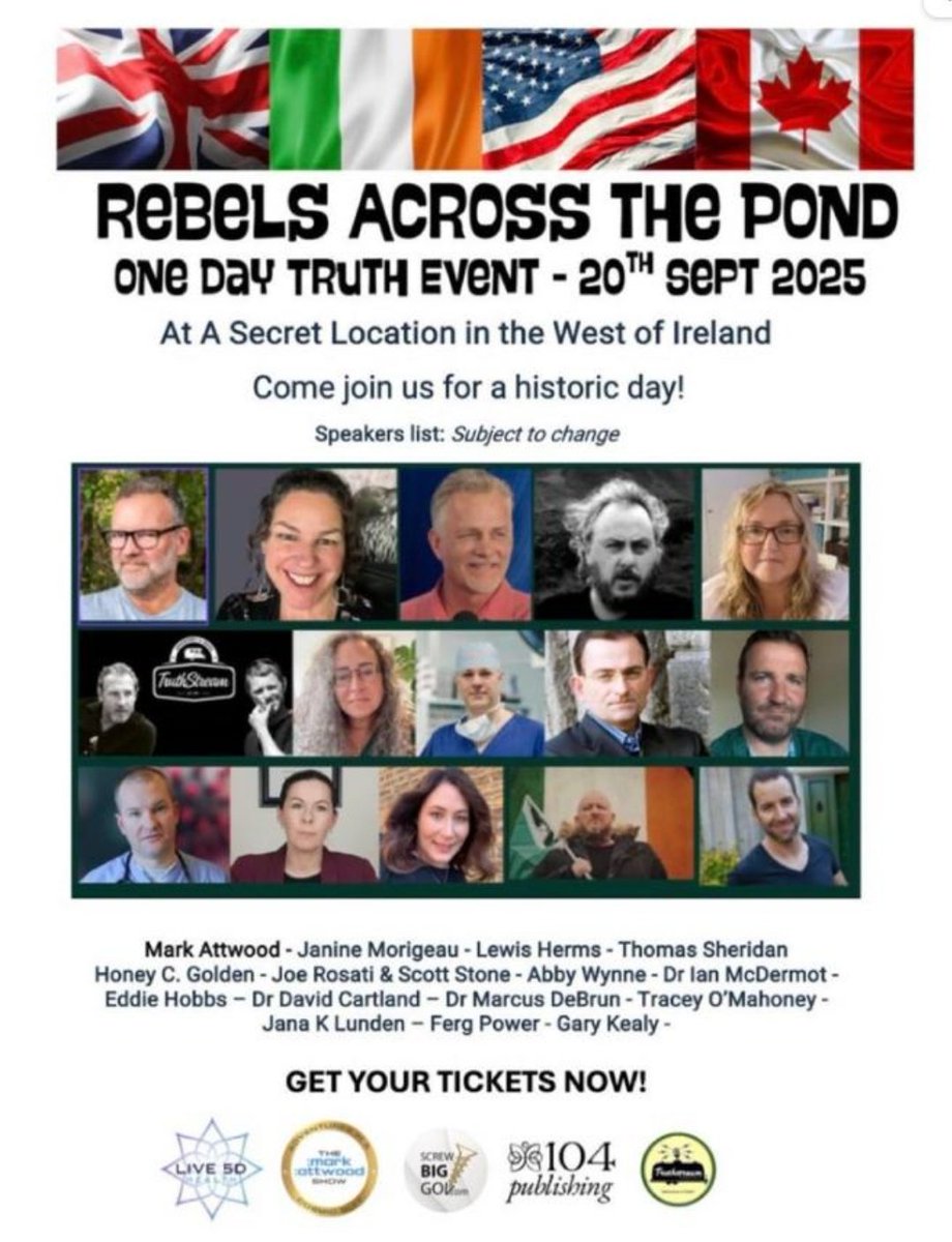 Media &amp; govt will talk about "conspiracy theories" but refuse to tell you it's fascists &amp; far-right politicians who push them/profiteer off them.
Today English fascist &amp; quack grifter Mark Atwood charged 150ppl €140 to sit in Daly's pub shed in Boyle Co Ros to listen to fascists