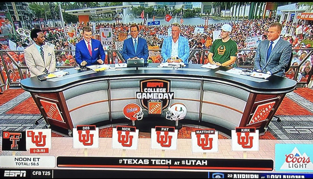 Try again next time <a href="/CollegeGameDay/">College GameDay</a>! WRECK’EM❤️🖤❤️