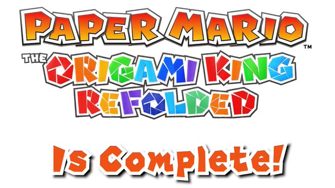TOKRefolded's tweet image. After 4 years of hard work from our incredible team, Paper Mario: The Origami King Refolded is officially COMPLETE! Thank you for all of your support along the way; it&apos;s been an incredible privilege from start to finish!
⬇️Download the full mod now with the links in the thread!