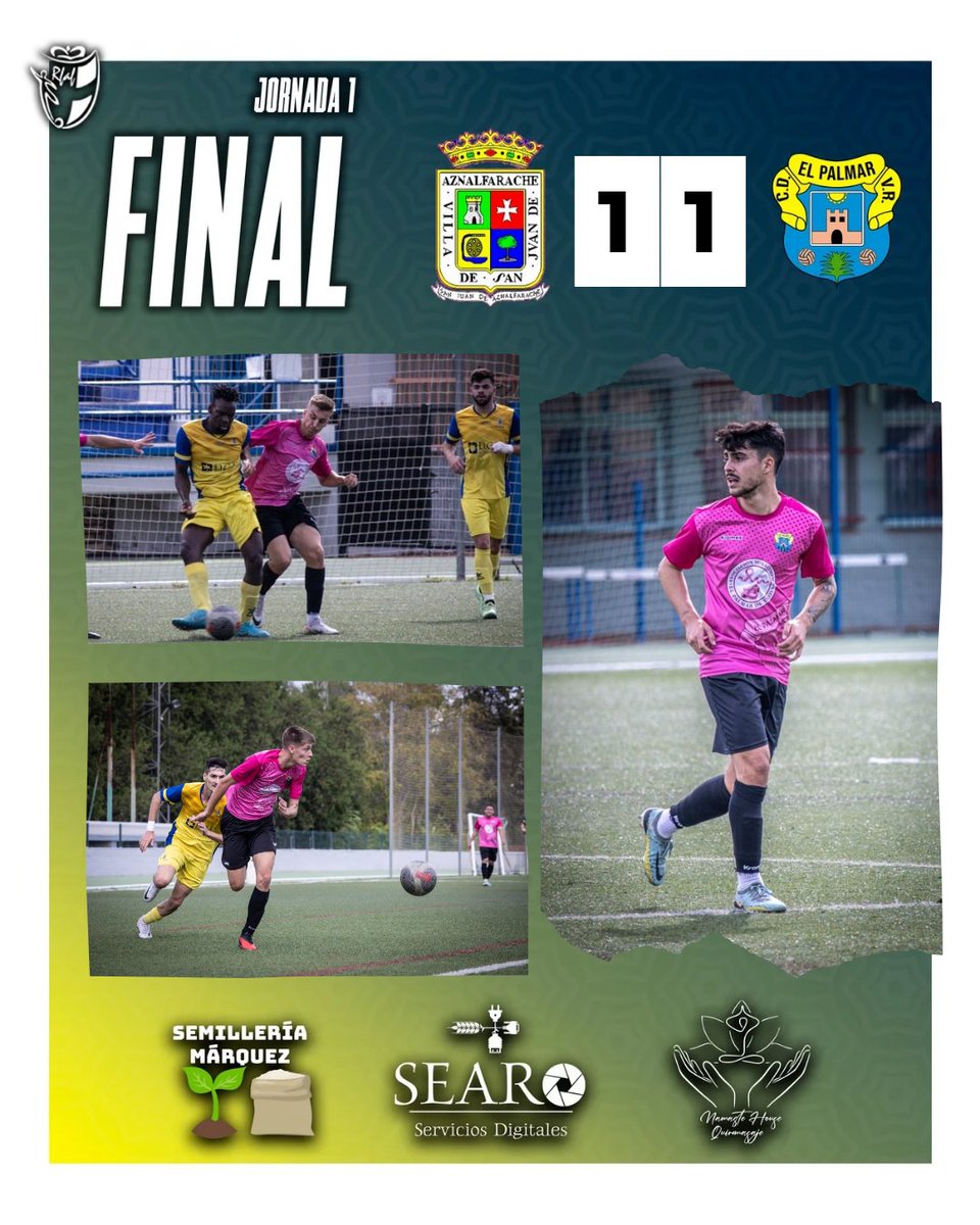 90' ⌛ CMD San Juan 1️⃣ - 1️⃣ CD El Palmar VR 

⚽ Gol de Blesa 

🔚 FINAL DEL PARTIDO