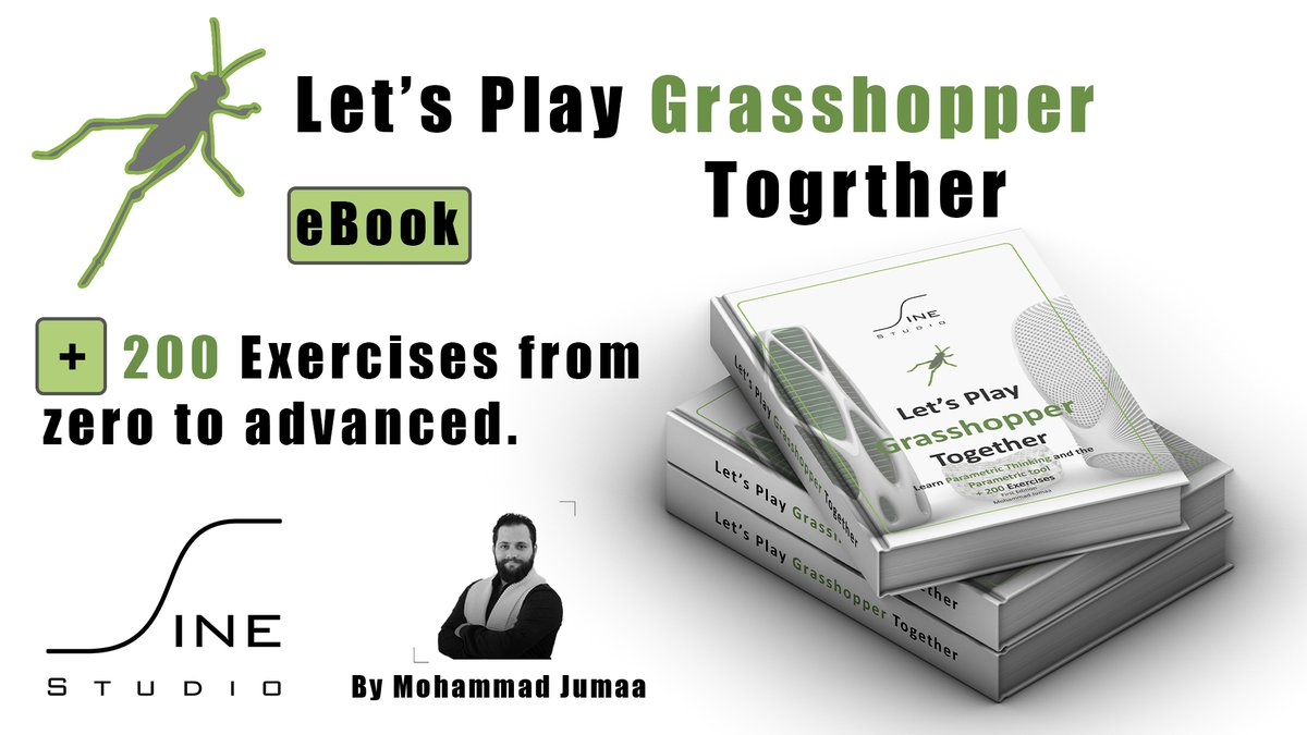 Sine__Studio's tweet photo. Let's Play Grasshopper Together , eBook

Author | Mohammad Jumaa
Year | 2025
Language | English
PDF Size | 650 MB
Total Pages | 500 Pages
Dimension | A4 
Edition | First Edition

Download now at: https://t.co/dfO4wYHGgX

Sine Studio https://t.co/BfjUyLthAe