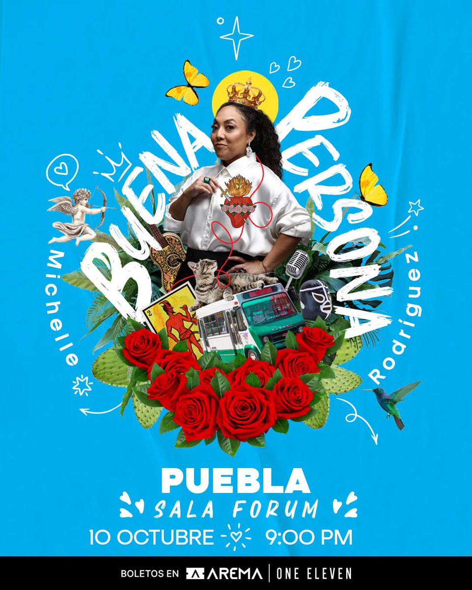 💥 Llegará a Puebla, Michelle Rodriguez presentando "Buena Persona".

🎭Michelle Rodriguez, actriz, cantante y comediante, presenta su hilarante espectáculo "Buena persona", donde  habla de lo difícil que es crecer, las relaciones, el trabajo y la vida misma, siempre con su