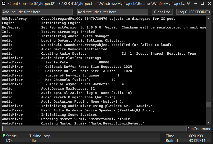 Unreal Tip of the day: -NewConsole is a thing and it's great.