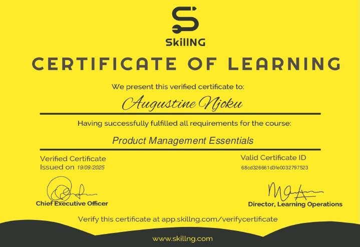 darkspawnofleo's tweet photo. Thank you @skill_ng 
It's been an amazing ride 
Officially a Product Manager ✨💫 https://t.co/mn5cg9KGbu
