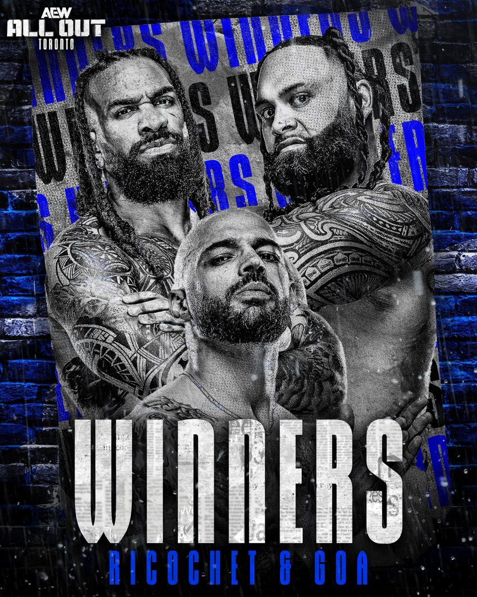 .<a href="/KingRicochet/">Lightskin Kingpin</a>, <a href="/ToaLiona/">Toa Liona</a> and <a href="/thekaun/">B I S H O P K A U N 🇨🇲</a> get their revenge and capture the victory!

Watch #AEWAllOut LIVE on HBO Max