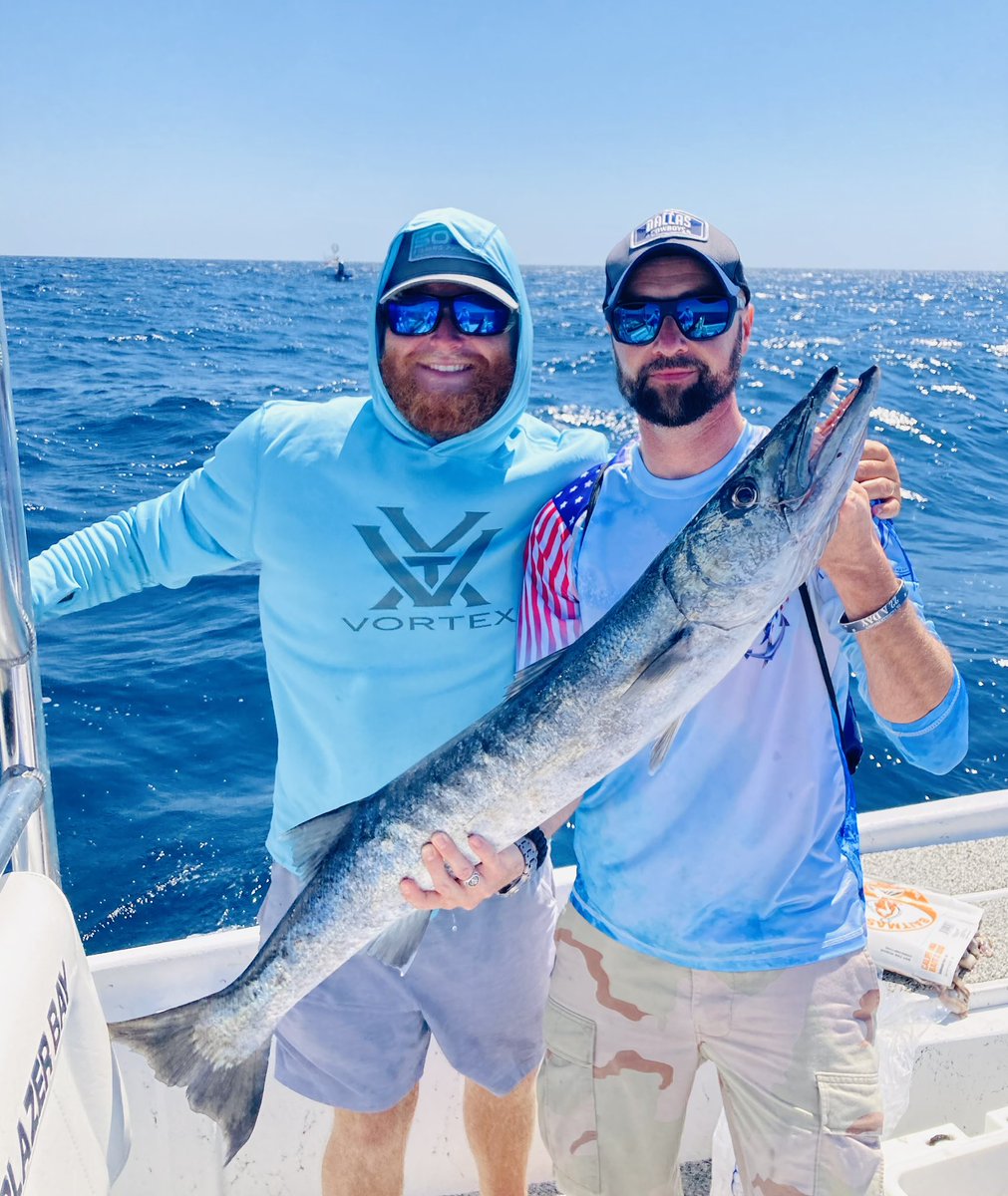 JimmyThreeGats's tweet photo. Bucket list catch for sure! 42” Barracuda. 🤙 #GreatSouthernFishingCharters #OBX https://t.co/1y17tVDTFO