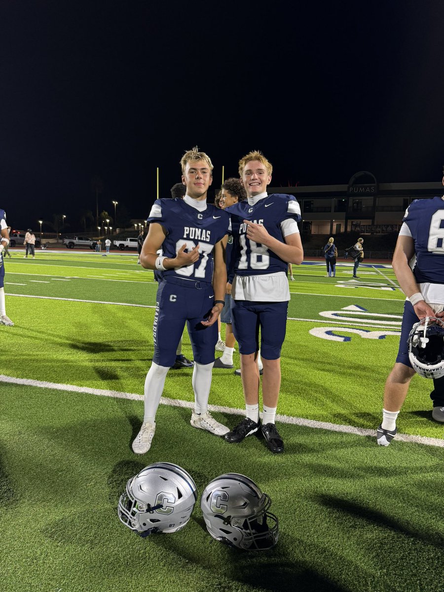 first varsity reps last night. 

blessed to support the team in a big hoco game win <a href="/chaparralpumafb/">Chaparral Puma Football</a> 

back to work this morning 💪🏽