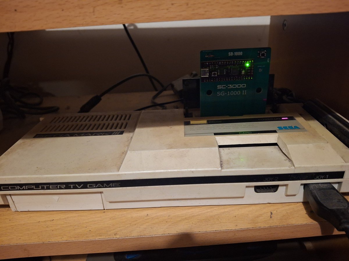 SmilerB9's tweet photo. I've been #playing my #Sega #SD1000Pico #SG1000/#SC3000 #MultiCart #MultiCartridge.
I placed #sg & #sc #roms directly onto the #cartridge by #USB from my #PC. I then played on my Sega #Mark3 #SegaMark3 👍
#RetroGames #RetroGamer https://t.co/AdU8LEBXt8