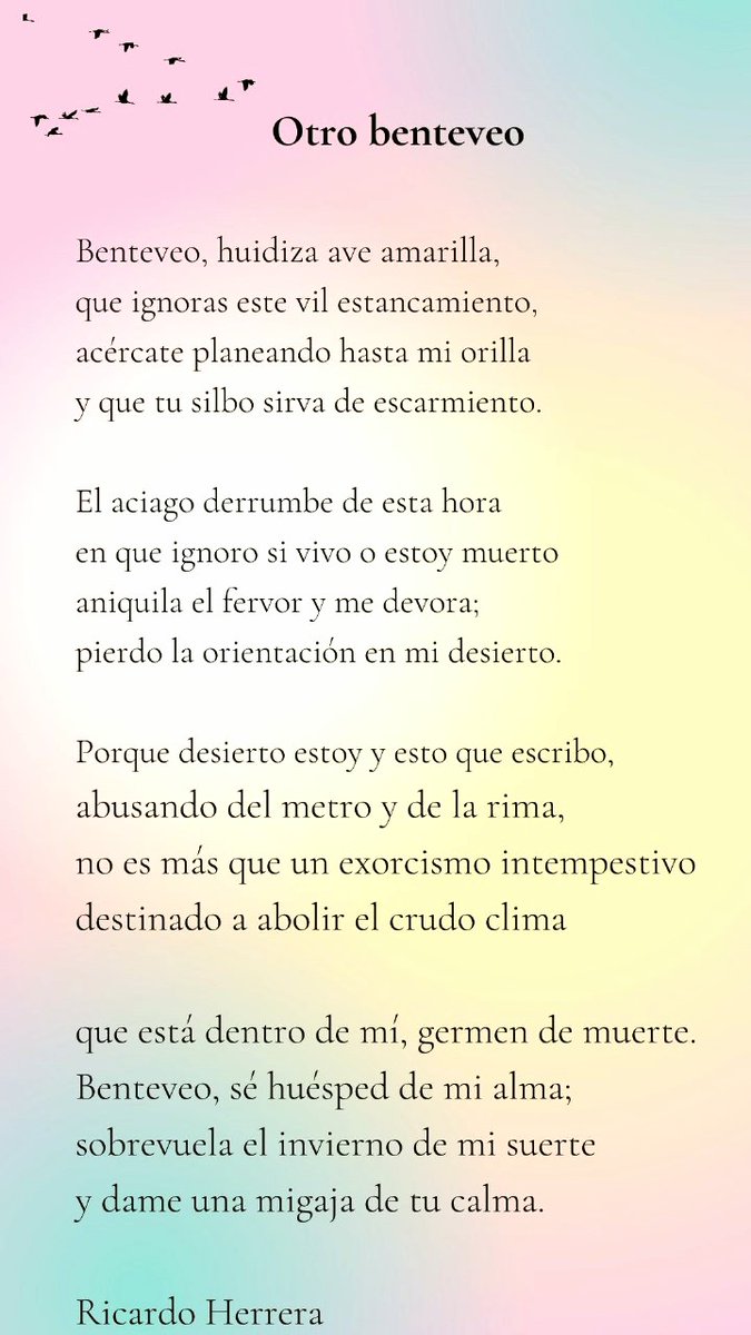 De Ricardo Herrera, poeta y traductor argentino.