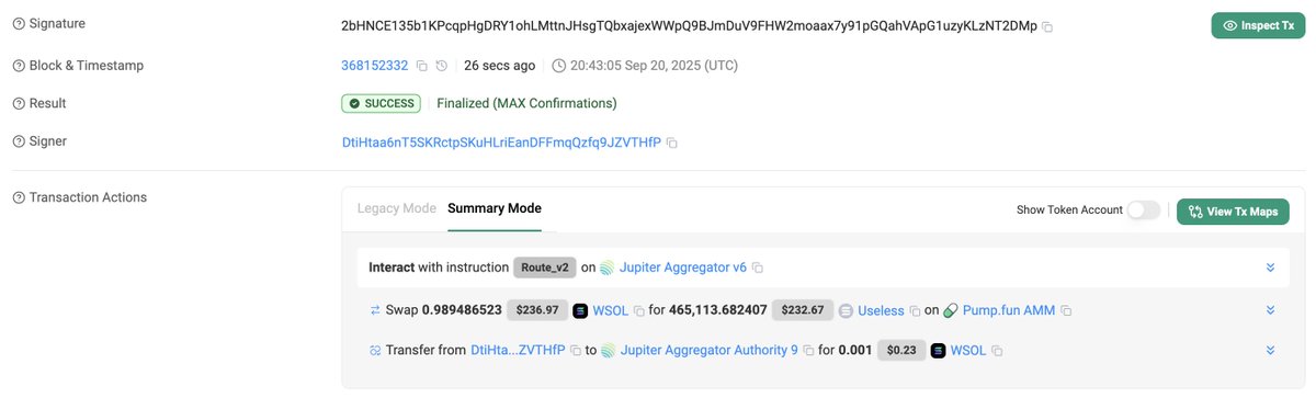 Dear Useless Family,  

We just purchased 465,113 $Useless Token for 1 $SOL!  

These will be used for a #Giveaway and other incentives towards the Community!