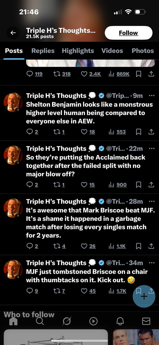 0insertname's tweet image. Doesn’t like AEW. Spending his Saturday watching something he doesn’t like.

😂😂😂