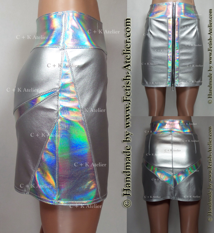 DesignerCaro's tweet photo. New in the Shop ! - But only while fabric stocks last !  

https://t.co/2sWLZYdZRZ… 

#leatherskirt #leather #skirt #SilverLeather #miniskirt #zipper #handmade #silver #rainbow #regenbogen #Lederrock #Minirock #designer #fetish #atelier #fetishatelier #seamstress #schneiderei https://t.co/H4i46CC359