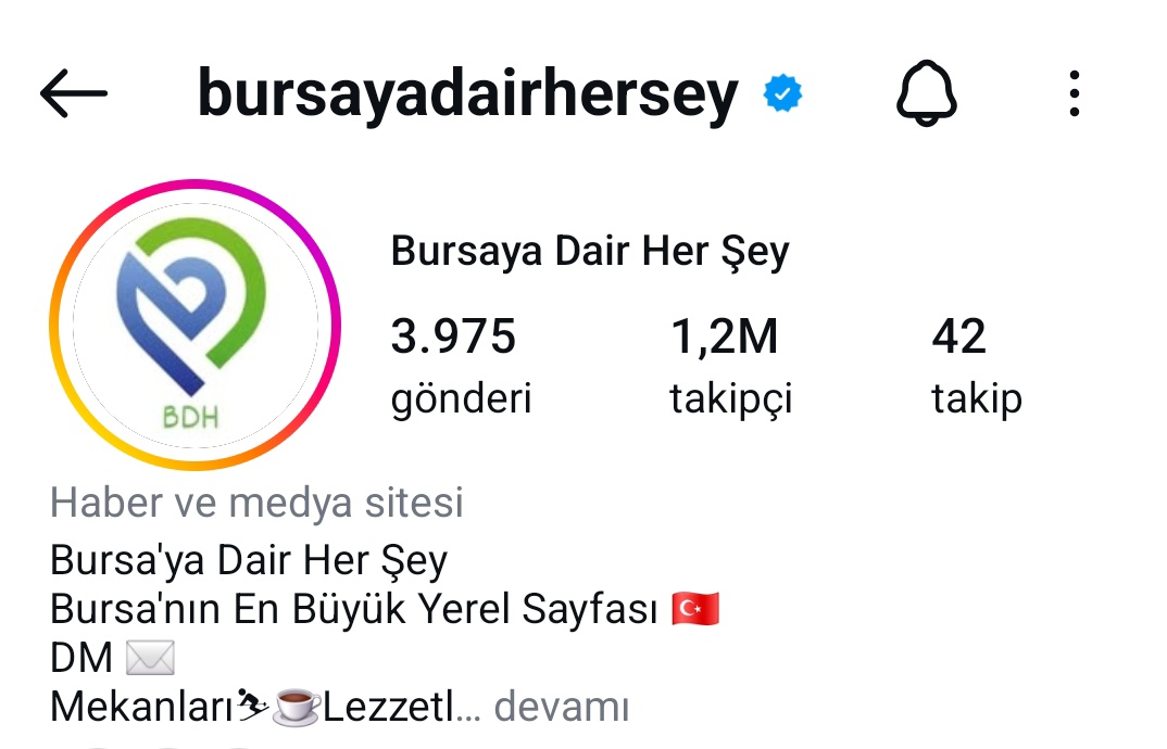 Bursa'da şu sayfanın admini tanıyan yok mudur? 1.2 milyon takipçisi var..

Etkileşimi yüksek, Çağan Ata'yı hiç paylaştığını görmedik. 

Konu Bursaspor olunca iyi prim kasıyor.

Dm'den yüklenelim arkadaşa.