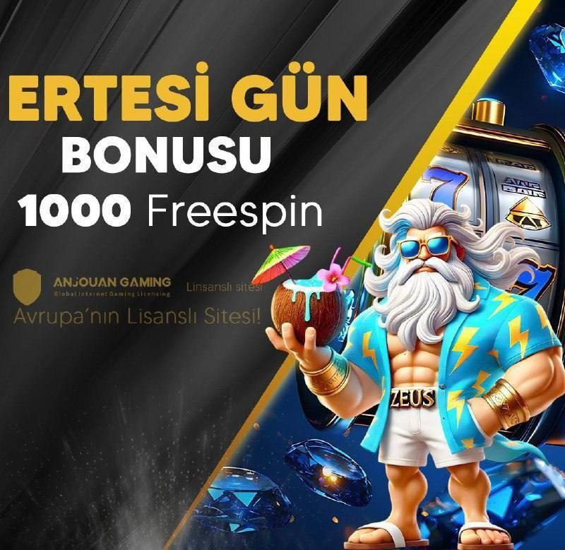 ERTESİ GÜN 
      1000 FREESPIN 

🎁 Bir önceki gün yaptığınız en yüksek yatırım tutarına göre,
🎁 Ertesi gün 08:00 – 23:59 saatleri arasında Canlı Destek üzerinden talep edebilirsiniz.

💥 Güncel Giriş:cutt.ly/fitcasosyal