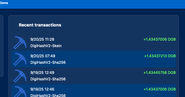 Woohoo!!! We finally mined a DigiByte v8.26 Skein block on DigiHash! Block 22,128,926. This means we have now mined all 5 $DGB algos with v8.26! V8.26 has all tests passing &amp; is now ready for a Beta test release! HUGE MILESTONE! 🥳 🚀digiexplorer.info/block/ee0ca966…