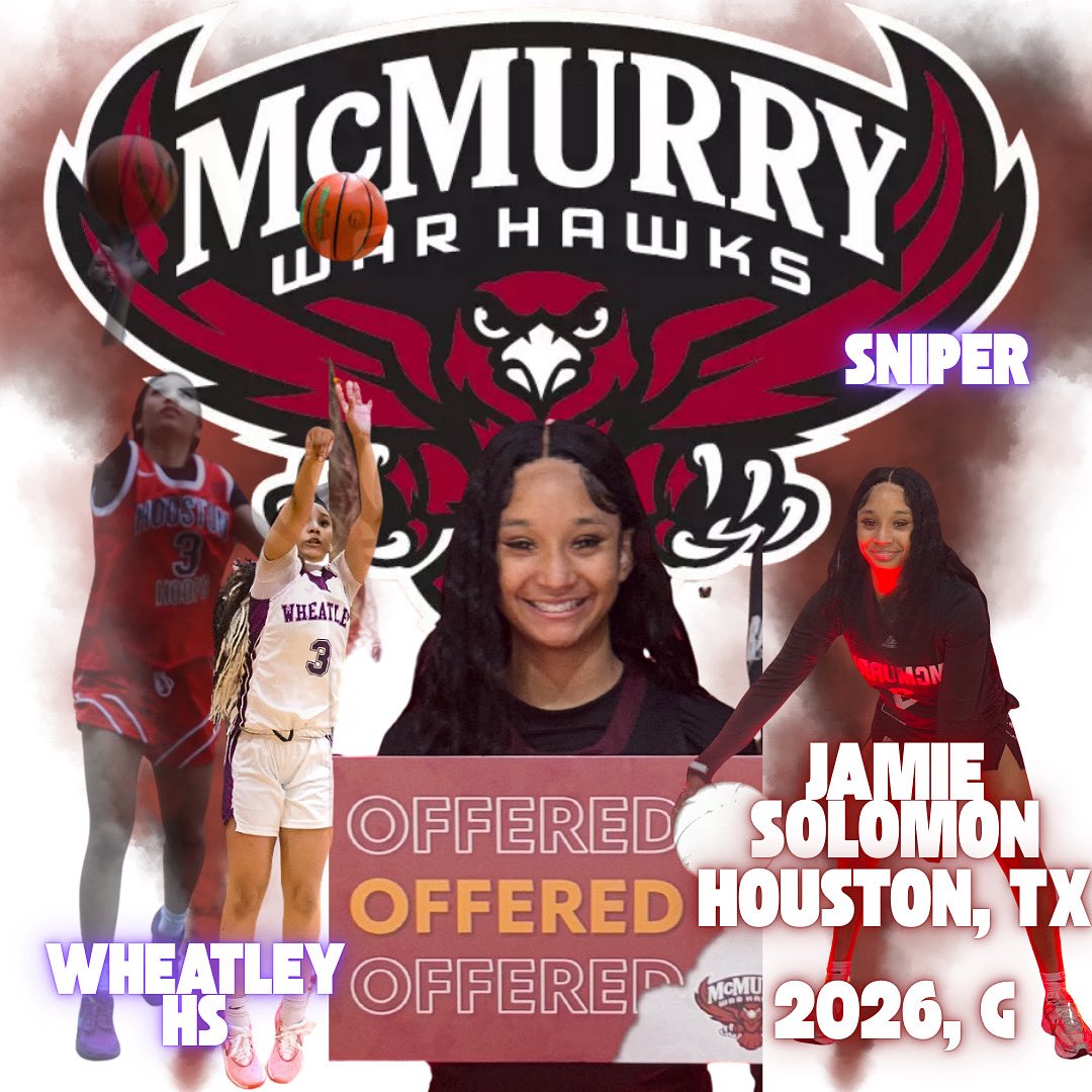 Coach Ervin Taylor II (@houcoachtaylor2) on Twitter photo After a great conversation and visit with Coach Lange and Coach Frankilin Iām pleased and honored to announce that <a href="/solomon_jamie3/">Jamie Solomon</a> has received her first offer from McMurry University. After a great conversation and visit with Coach Lange and Coach Frankilin Iām pleased and honored to announce that <a href="/solomon_jamie3/">Jamie Solomon</a> has received her first offer from McMurry University.