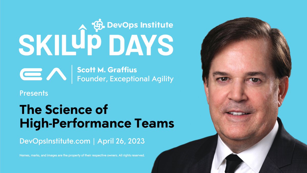 ScottGraffius's tweet image. I&apos;ve spoken at 95 conferences and other events. As an example, I presented “The Science of High-Performance Teams” at the DevOps Institute’s SKILup Day. For details and to request a booking, visit scottgraffius.com/publicspeaker.….
#Speaker #PublicSpeaker #CorporateSpeaker #CorporateEvent