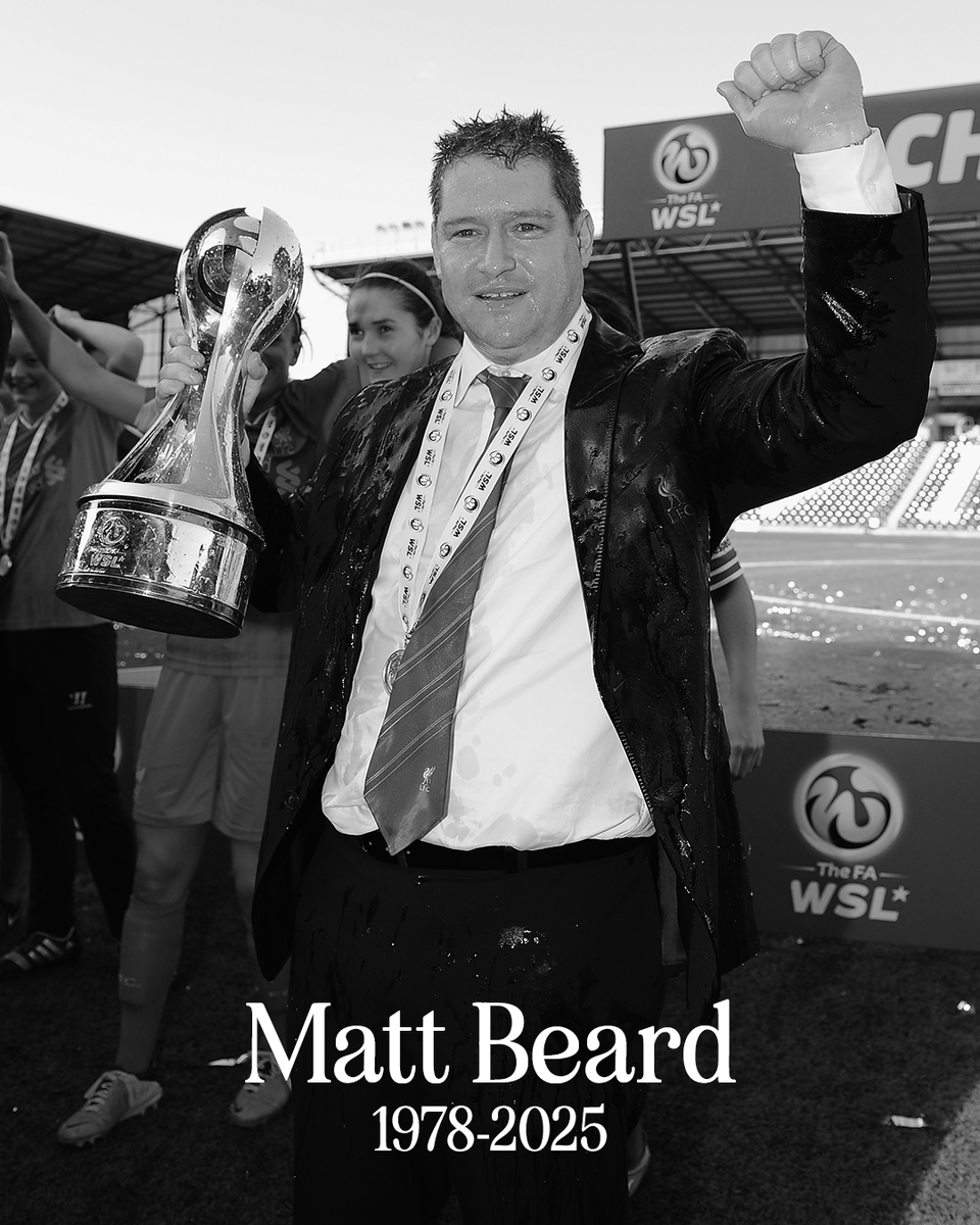 Matt Beard, two-time WSL Manager of the Season who led Liverpool Women to back-to-back titles, has passed away at 47.

Our thoughts are with his loved ones during this difficult time ❤️