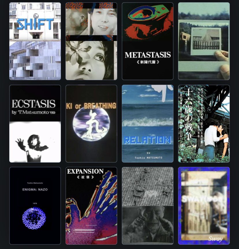 zainab_twt's tweet image. Toshio Matsumoto (松本 俊夫) Shorts collection
7 films.
transfer.it/t/9lq4wYpR2ZIa