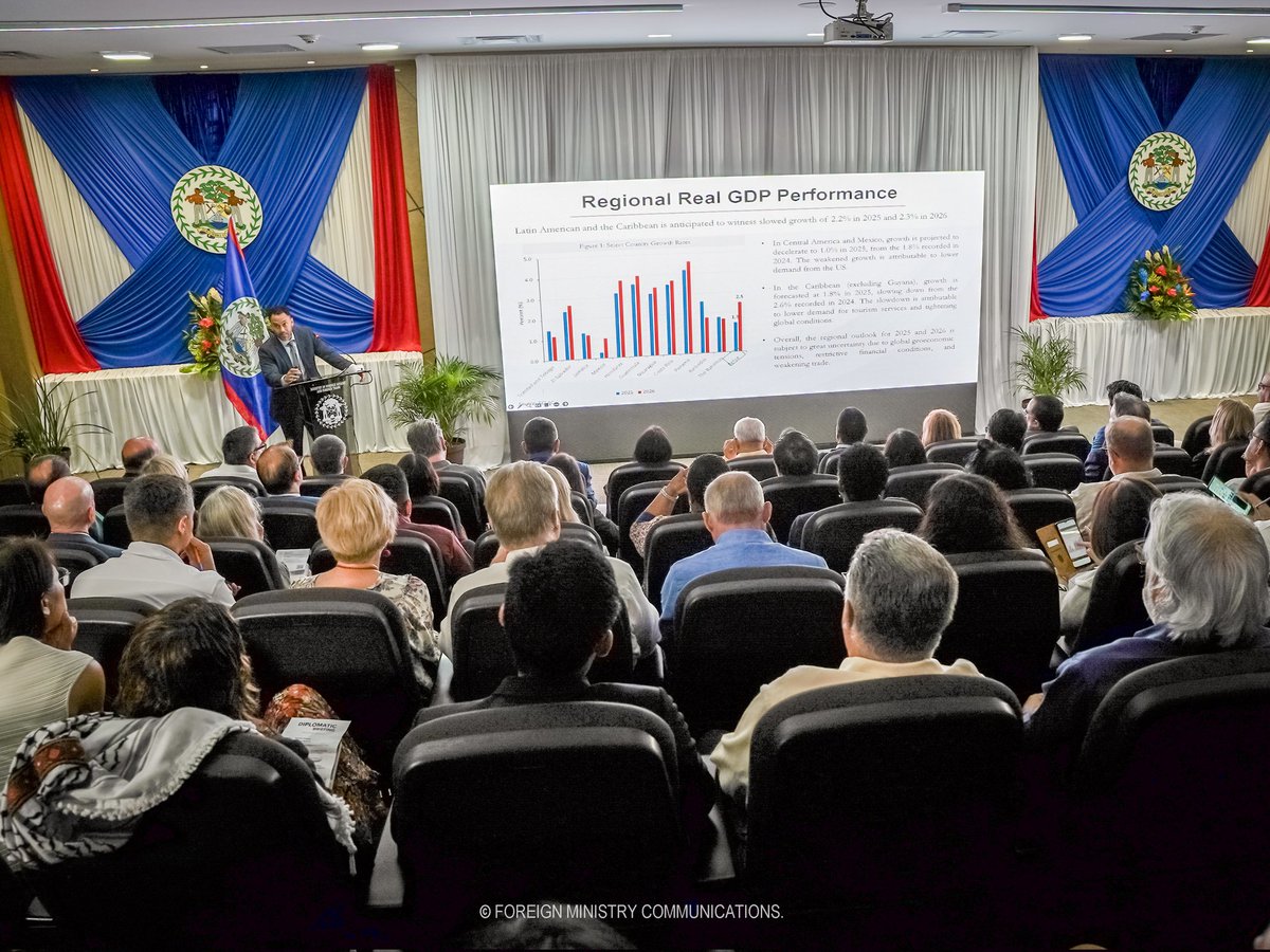 Hon. Francis Fonseca, Minister of Foreign Affairs, Foreign Trade, Culture and Immigration, today briefed the Diplomatic and Consular Corps accredited to Belize at the annual Diplomatic Briefing.

This annual gathering, hosted toward the end of Diplomatic Week, brings together all