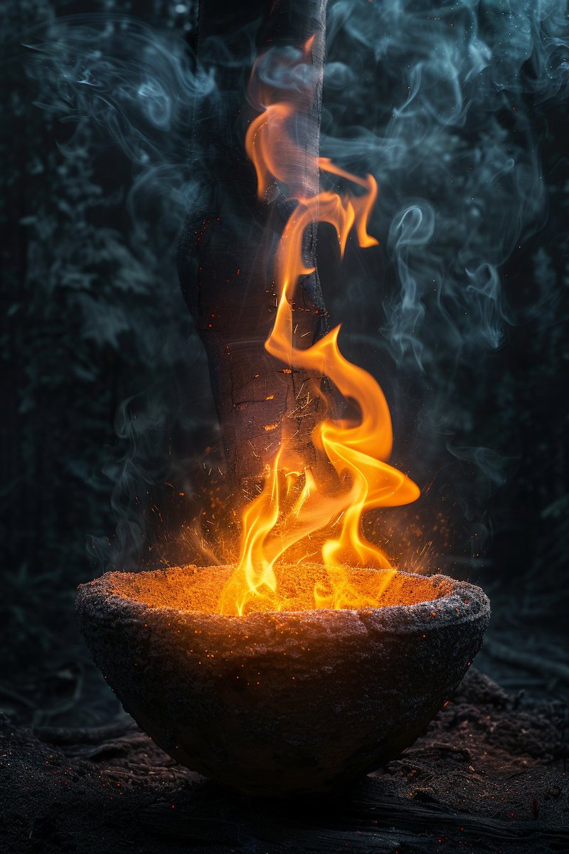 elaxtechlab's tweet photo. En el #cuenco ritual arde la energía sagrada; la chispa del arte se convierte en un lenguaje ancestral donde la vida resplandece sin fin.

#fuego https://t.co/1E2WXtnH8E