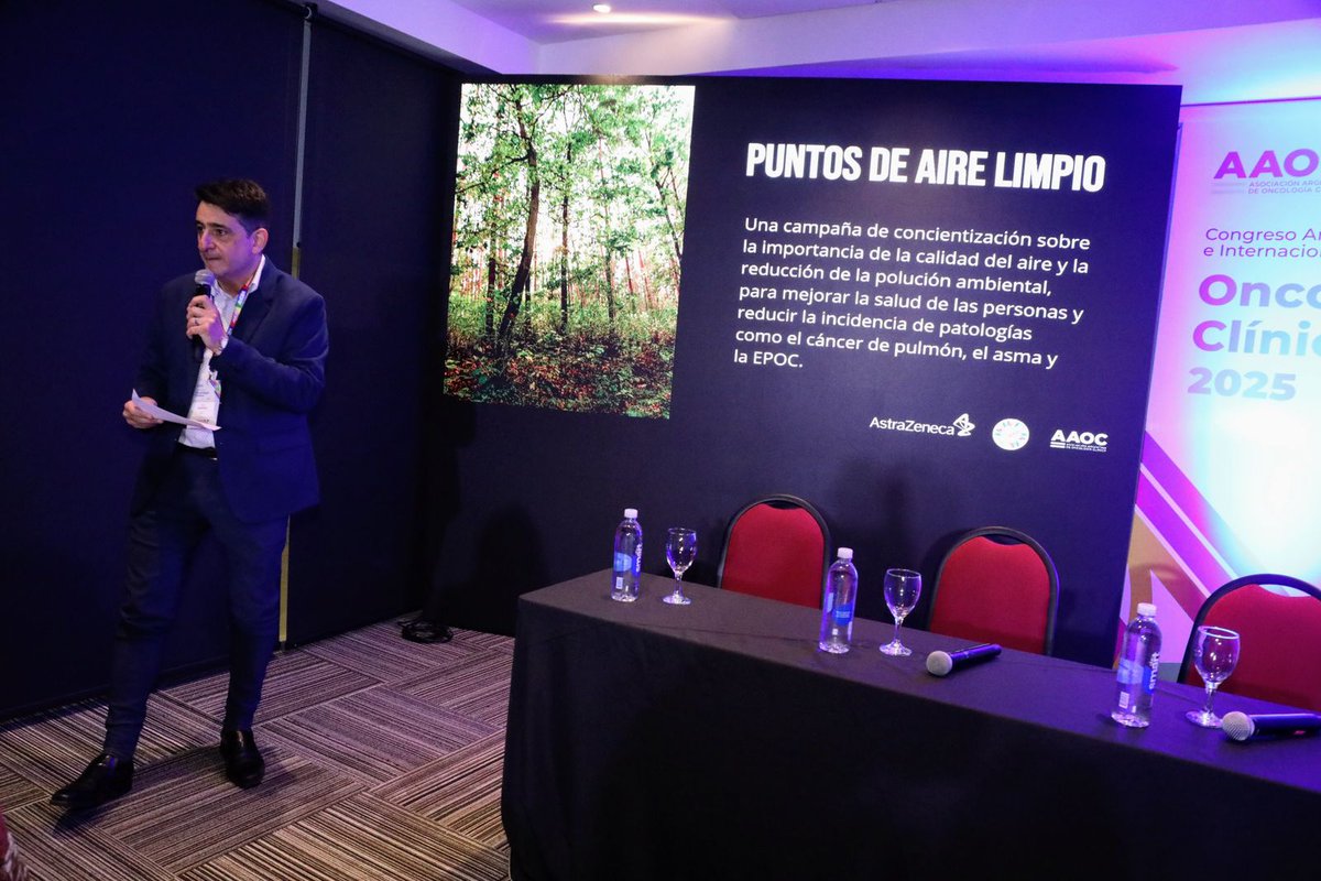 XXVII CONGRESO ARGENTINO E INTERNACIONAL DE ONCOLOGÍA CLÍNICA
Lanzamiento Campaña "Puntos de Aire Limpo"
AAOC - Astra Zéneca - EcoHouse
jueves 18 de septiembre de 2025