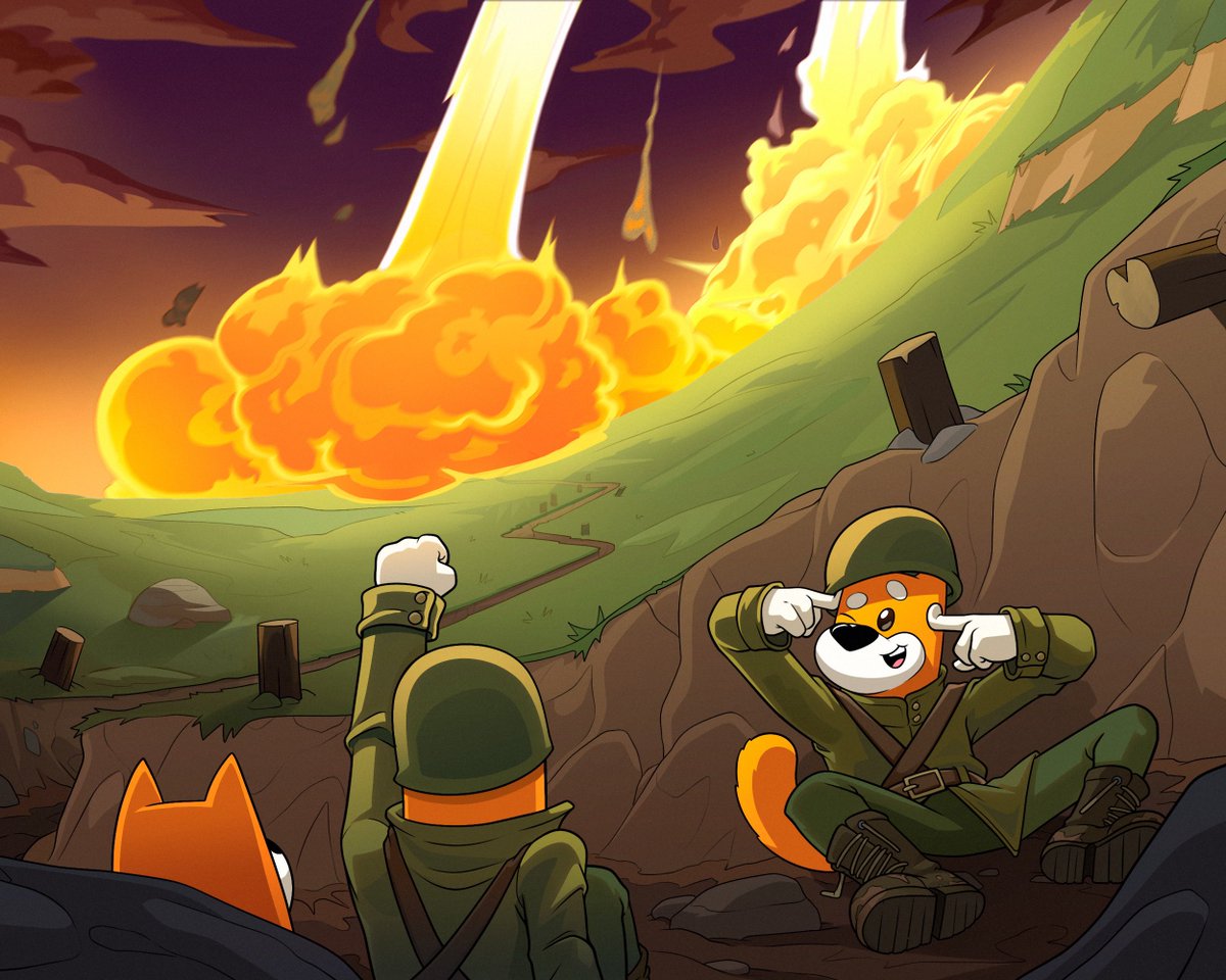 The Dog hears the trenches are ready to explode