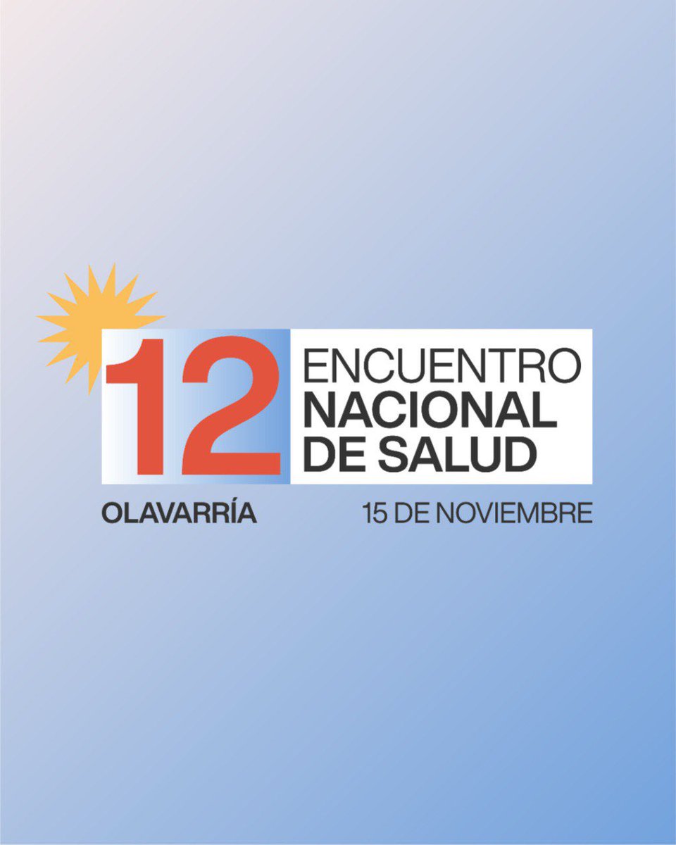 TENEMOS FECHA, TENEMOS LUGAR ¿VENÍS? 😎

¡El 15 de noviembre nos encontramos en #Olavarría en el marco del 12° Encuentro Nacional de Salud! 🎉

Pronto más novedades, quedate atento a nuestras redes sociales para conocer todos los detalles del próximo ENS.