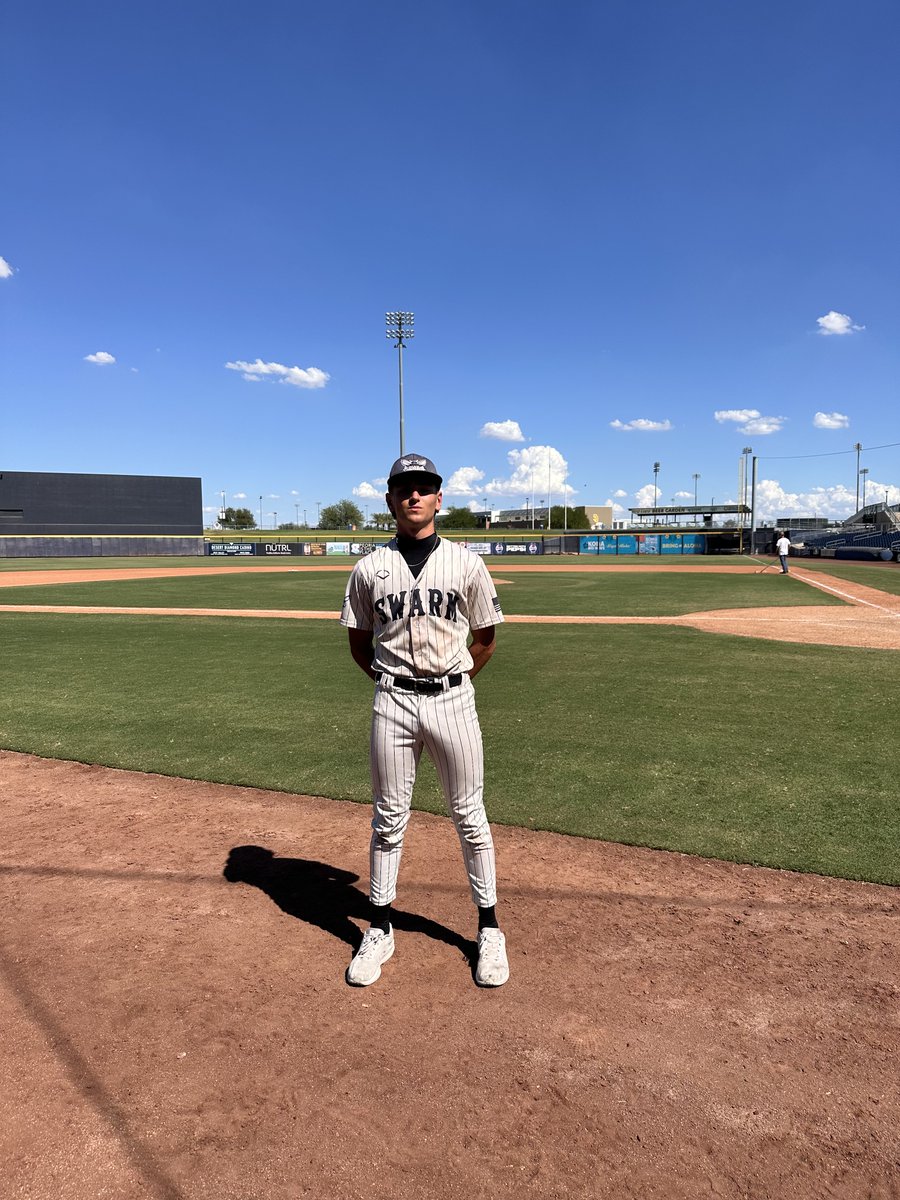 FiveToolAZ's tweet photo. .@AZFallClassic F: @swarmredelite National, @TB_SoCalTeams 
PoG: @noahsumner2028 2-3, RBI, R
Pitcher: @grady_openden 2 IP, 3K 0 ER https://t.co/04nMeuicrT