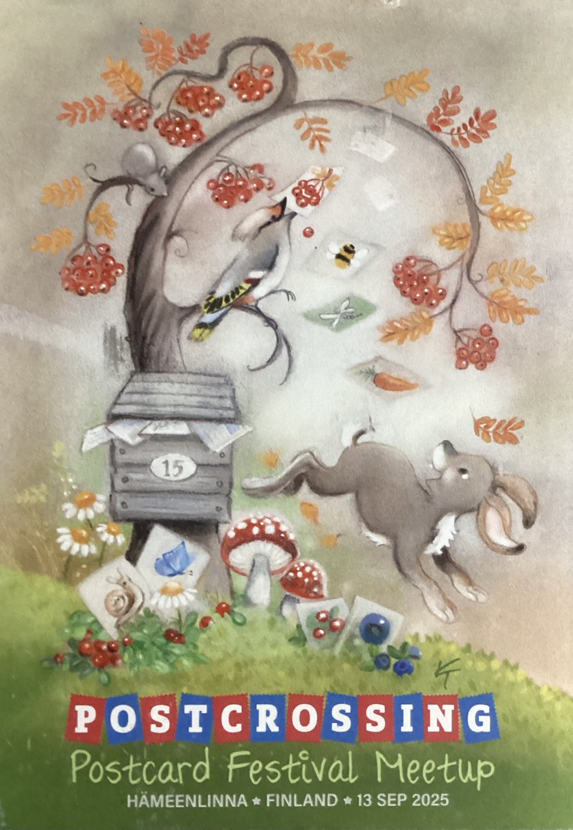 byronsbrain's tweet photo. A wonderful postcard, matching stamp and hand cancellation #Postcards #stamps #postmarks https://t.co/VJpeUFXGj5