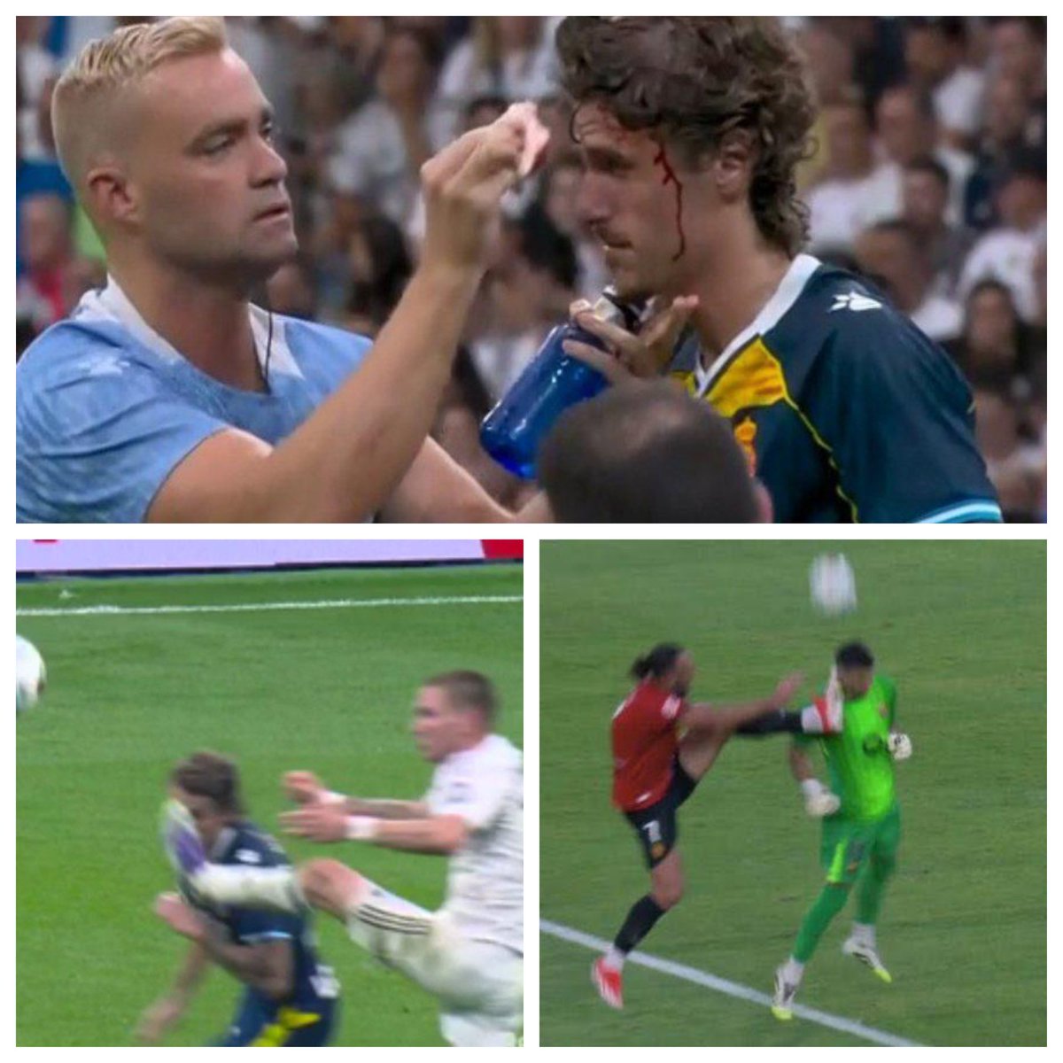 Adivinad cuál fue roja y cuál no. Insisto: el único criterio arbitral que no falla es que cada día hay uno distinto #rcde