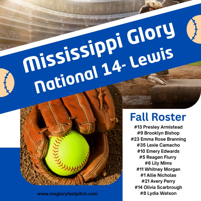 Introducing our Fall 2025 Roster 🥎💙🖤🤍 #ALLIN #msglory <a href="/TreJimmerson10/">Kimetrius Jimmerson</a> <a href="/xtremedemarini/">Jim Lewis</a> <a href="/CoachCarlton1/">Coach C</a> <a href="/ExtraInningSB/">EXTRA INNING SOFTBALL</a> <a href="/victoriarena12/">Victoria Dorris</a>