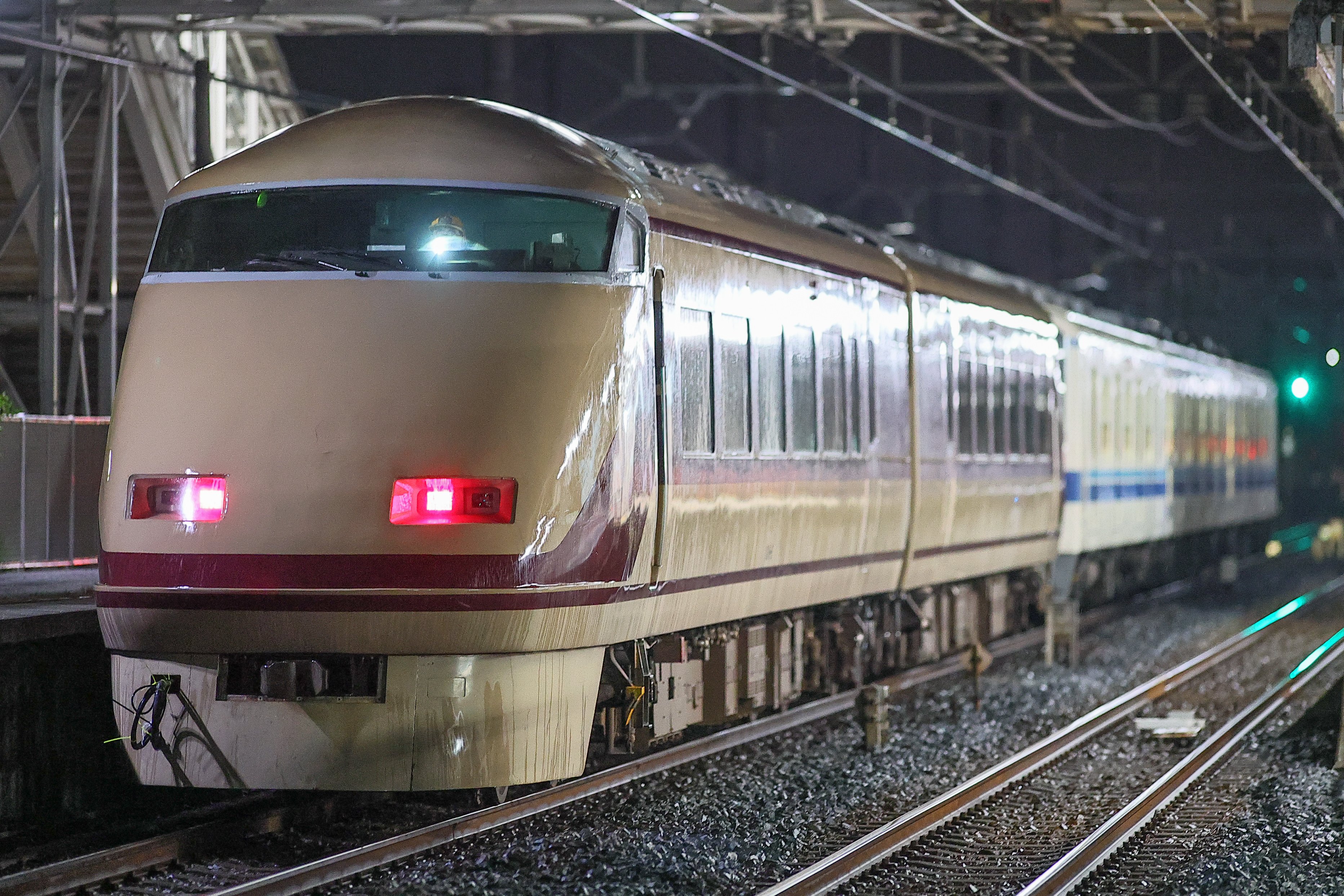 武双山関　　特選染めゆかた生地　非売品‼️ T031-2 489系特急形電車 白山色 「白山」 4両増結セット (489