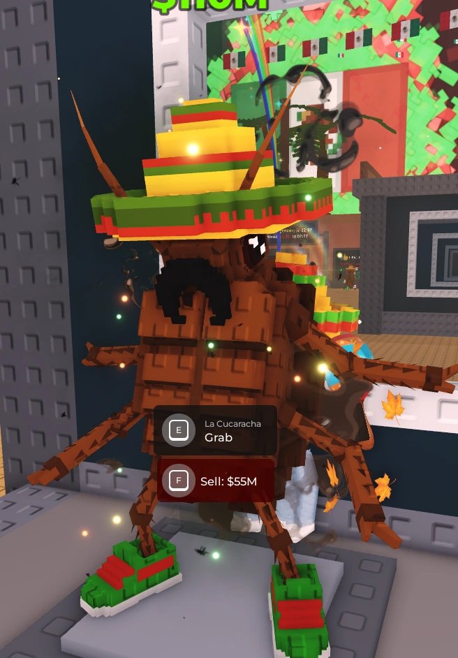 Had the pleasure to model La Cucaracha brainrot for the Steal a Brainrot Mexico Event!