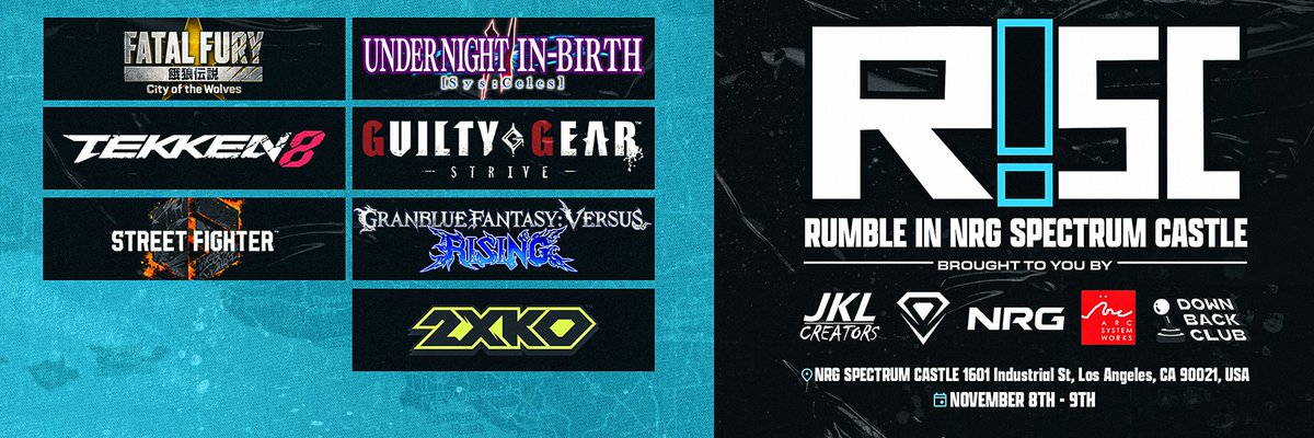 We're at the 10 day mark before early registration ends! 

Lock in your spot for #RISC2025 and save some cash by planning ahead! 

ℹ: Start.gg/RISC2025 

Hotel discounts:
hotelreg.com/RISC

Travel discounts:
ivgroups.com/Discounts

#FGC #SoCalFGC #fightinggames