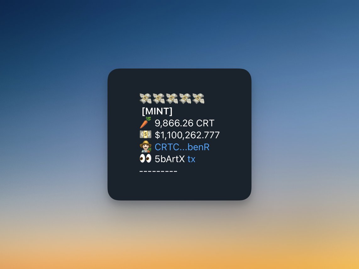 And with another $1M deposit... we are now over the $30m TVL mark for $CRT! 

Comfy in 🥕